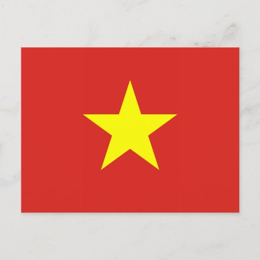 Carte Postale Drapeau vietnamien (Devant)