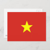 Carte Postale Drapeau vietnamien (Devant / Derrière)