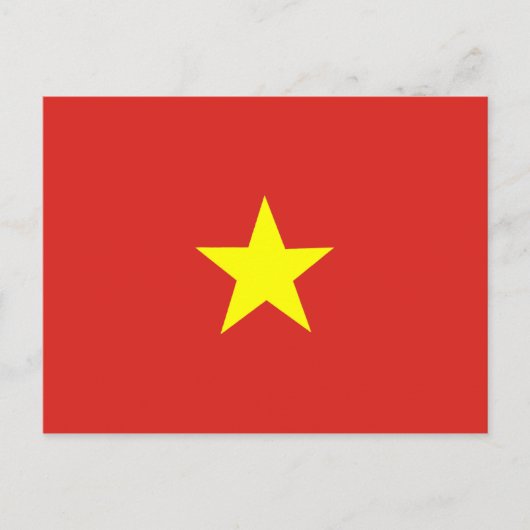 Carte Postale Drapeau vietnamien (Devant)