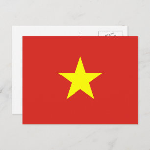 Carte Postale Drapeau vietnamien, Drapeau vietnamien
