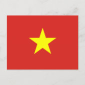 Carte Postale Drapeau vietnamien, Drapeau vietnamien (Devant)