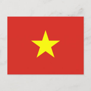 Carte Postale Drapeau vietnamien (Vietnam)