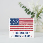 Carte Postale Drapeau vintage (Debout devant)