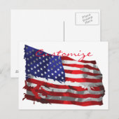 Carte Postale Drapeau vintage américain Thunder_Cove (Devant / Derrière)