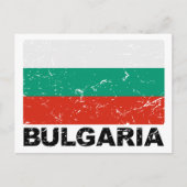 Carte Postale Drapeau Vintage Bulgarie (Devant)