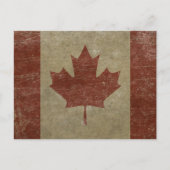 Carte Postale Drapeau vintage Canada (Devant)