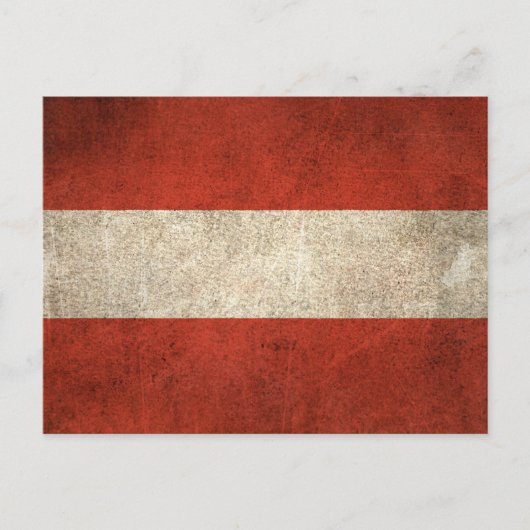 Carte Postale Drapeau vintage déchiré d'Autriche (Devant)
