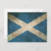 Carte Postale Drapeau vintage déchiré d'Ecosse (Devant / Derrière)