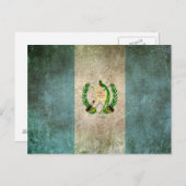 Carte Postale Drapeau vintage en détresse du Guatemala (Devant / Derrière)