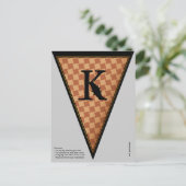 Carte Postale Drapeau vintage gothique d'Halloween (Debout devant)