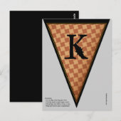 Carte Postale Drapeau vintage gothique d'Halloween (Devant / Derrière)