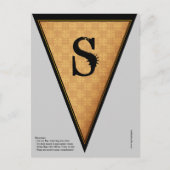 Carte Postale Drapeau vintage gothique d'Halloween (Devant)