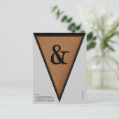 Carte Postale Drapeau vintage gothique d'Halloween (Debout devant)