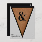 Carte Postale Drapeau vintage gothique d'Halloween (Devant / Derrière)