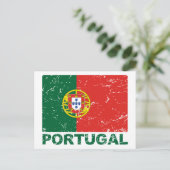 Carte Postale Drapeau Vintage Portugal (Debout devant)