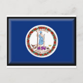 Carte Postale Drapeau Virginia (Devant)