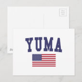 Carte Postale Drapeau Yuma US (Devant / Derrière)