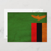 Carte Postale Drapeau Zambie (Devant / Derrière)