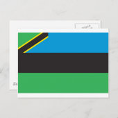 Carte Postale Drapeau Zanzibar (Devant / Derrière)