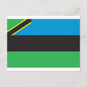 Carte Postale Drapeau Zanzibar