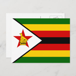 Carte Postale Drapeau zimbabwéen, Drapeau du Zimbabwe