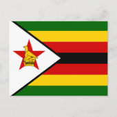Carte Postale Drapeau zimbabwéen, Drapeau du Zimbabwe (Devant)