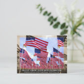 Carte Postale Drapeaux américains (Debout devant)