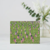 Carte postale drapeaux américains (Debout devant)