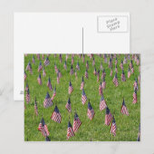 Carte postale drapeaux américains (Devant / Derrière)