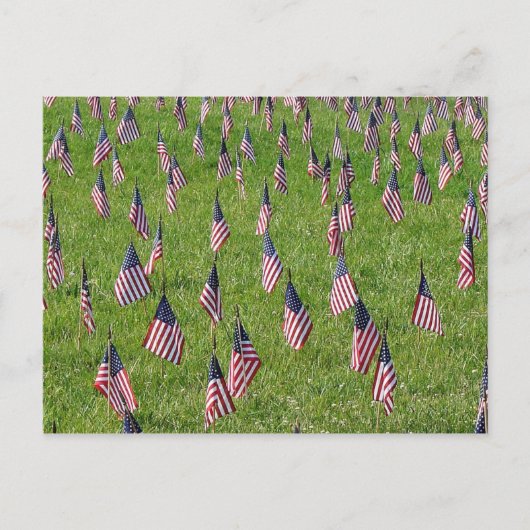 Carte postale drapeaux américains (Devant)