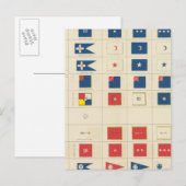 Carte Postale Drapeaux, badges, etc. (Devant / Derrière)