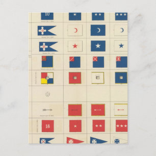 Carte Postale Drapeaux, badges, etc.