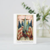 Carte Postale Drapeaux de bataille de la guerre civile no 5 (Debout devant)