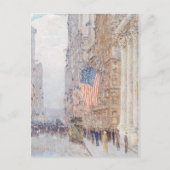 Carte Postale Drapeaux de Childe Hassam sur la peinture Waldorf (Devant)