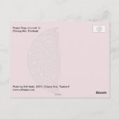 Carte Postale Drapeaux de prière, Chiang Mai, Thaïlande (Dos)