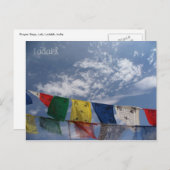 Carte Postale Drapeaux de prières, Leh, Ladakh, Inde (Devant / Derrière)
