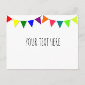 Carte Postale Drapeaux décoratifs (Devant)