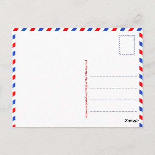 Carte postale "Drapeaux des Etats-Unis" (Dos)