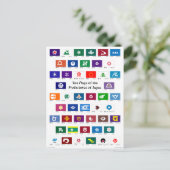 Carte Postale Drapeaux des préfectures du Japon (Debout devant)