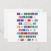 Carte Postale Drapeaux des préfectures du Japon (Devant / Derrière)