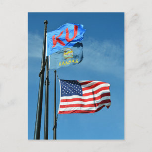 Carte Postale Drapeaux du Kansas