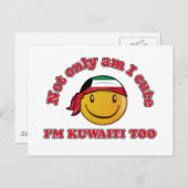 Carte Postale Drapeaux du Koweït (Devant / Derrière)