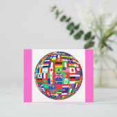 Carte Postale Drapeaux du monde (Debout devant)