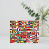 Carte Postale drapeaux du monde (Debout devant)