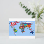 Carte Postale Drapeaux du monde 2014 (Debout devant)
