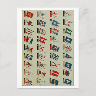 Carte Postale "Drapeaux et entonnoirs"