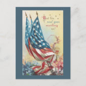 Carte Postale Drapeaux et fleurs pour les victimes (Devant)