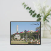 Carte Postale drapeaux monumentaux rizal (Debout devant)