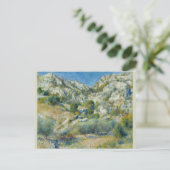 Carte Postale Drapeaux rocheux à L'Estaque par Pierre-Auguste Re (Debout devant)