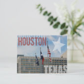 Carte Postale Drapeaux sur Houston, Texas (Debout devant)